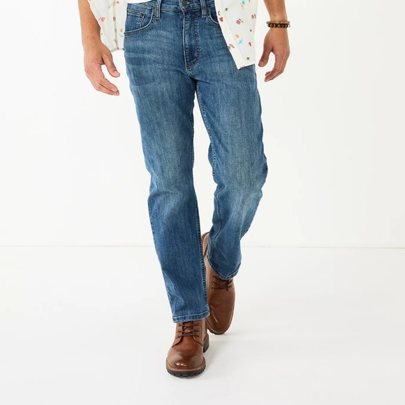 Wrangler Regular Fit Blue Jeans Size 34×32 - Picture 1 of 5